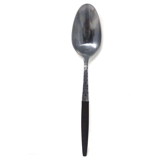 Interpur INR2 Stainless Wood Brown Handle Japan Flatware MCM 1 Place Setting - Picture 4 of 13